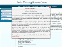 Tablet Screenshot of indiavisairan.com